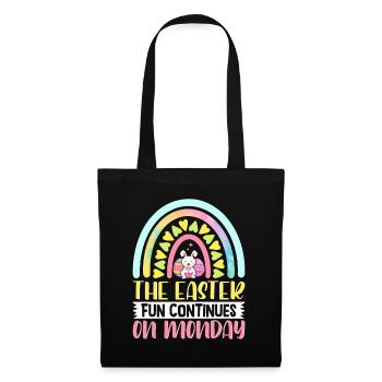 The fun continues on Easter Monday Easter time Easter - Tote Bag - black - Front