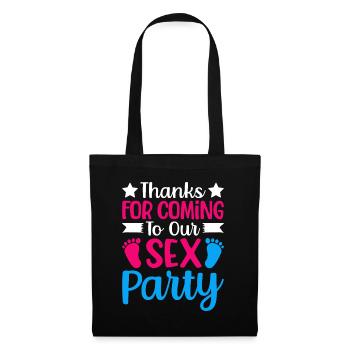 Gender Reveal Geschlechtsenthüllung Boy or Girl - Tote Bag - black - Front
