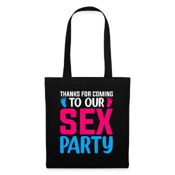 Gender Reveal Geschlechtsenthüllung Boy or Girl - Tote Bag - black - Front