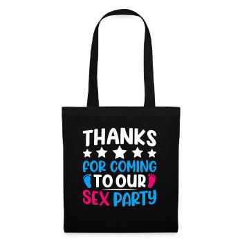 Gender Reveal Geschlechtsenthüllung Boy or Girl - Tote Bag - black - Front