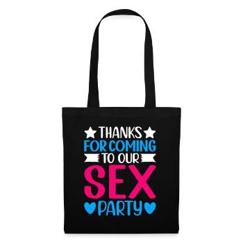 Gender Reveal Geschlechtsenthüllung Boy or Girl - Tote Bag - black - Front