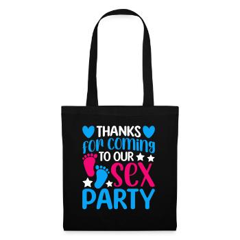 Gender Reveal Geschlechtsenthüllung Boy or Girl - Tote Bag - black - Front