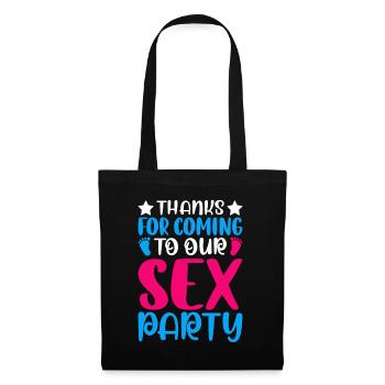 Gender Reveal Geschlechtsenthüllung Boy or Girl - Tote Bag - black - Front