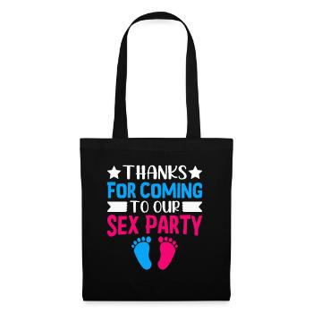 Gender Reveal Geschlechtsenthüllung Boy or Girl - Tote Bag - black - Front