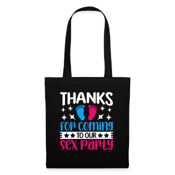 Gender Reveal Geschlechtsenthüllung Boy or Girl - Tote Bag - black - Front
