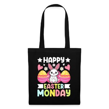 Happy Easter Monday! Easter Easter Eggs Easter Bunny - Tote Bag - black - Front