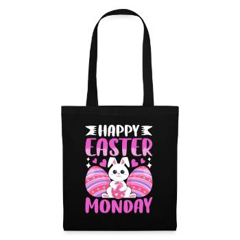 Happy Easter Monday! Easter Easter Eggs Easter Bunny - Tote Bag - black - Front