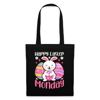 Happy Easter Monday! Easter Easter Eggs Easter Bunny - Tote Bag - black - Front