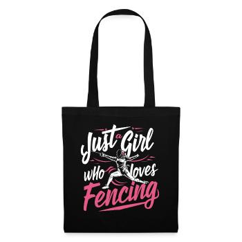 Escrimeur - Sac en tissu - noir - Devant