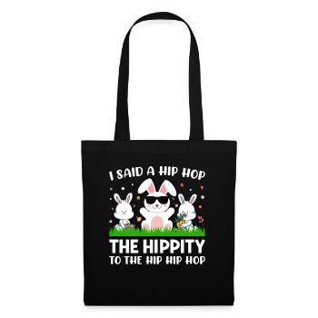 Happy Easter with the Easter Bunny - Tote Bag - black - Front