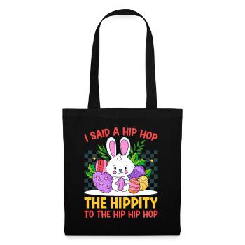Happy Easter with the Easter Bunny - Tote Bag - black - Front