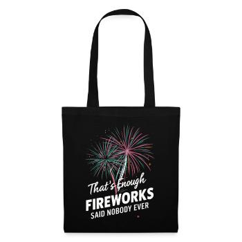 Pyrotechnicien Pyrotechnie des feux d’artifice - Sac en tissu - noir - Devant