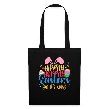 Happy Easter with the Easter Bunny - Tote Bag - black - Front