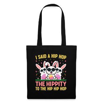 Happy Easter with the Easter Bunny - Tote Bag - black - Front