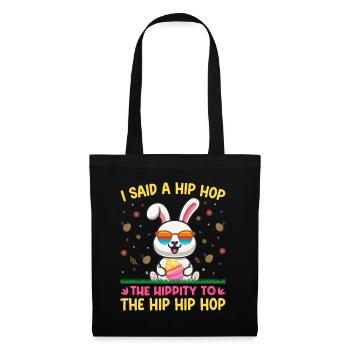 Happy Easter with the Easter Bunny - Tote Bag - black - Front