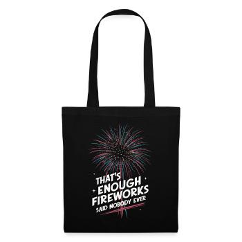 Pyrotechnicien Pyrotechnie des feux d’artifice - Sac en tissu - noir - Devant