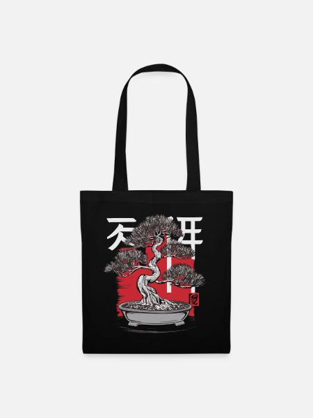 Bonsai Tree Japanese Bonsai - Tote Bag - black