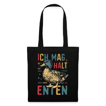 Mallard, Duck, Duck, Dark Duck, Bird - Tote Bag - black - Front