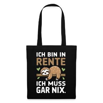 Pension de retraite Pension de retraite Pension de retraite - Sac en tissu - noir - Devant