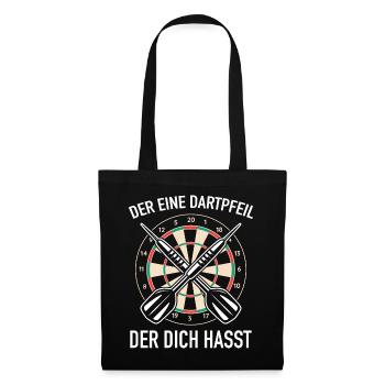 Dart Darts Dart Player Dart Sport - Tote Bag - black - Front