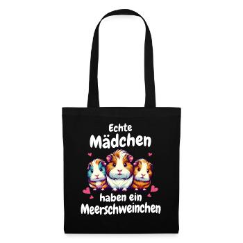Cochon d’Inde à poil long chiens à crête à poil long - Sac en tissu - noir - Devant
