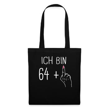 Geburtstagsgeschenk 65 Jahre Geburtstagskind - Stoffbeutel - Schwarz - Vorne