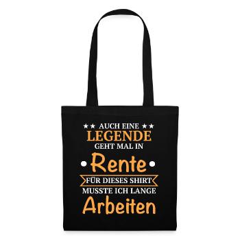 Pension de retraite Pension de retraite Pension de retraite - Sac en tissu - noir - Devant