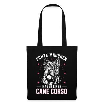 Chiens Cane Corso Italiano Chien - Sac en tissu - noir - Devant