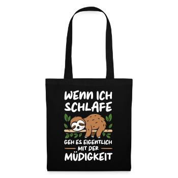 Sloth, Sloths, Animal, Sleeping, Lazy - Tote Bag - black - Front