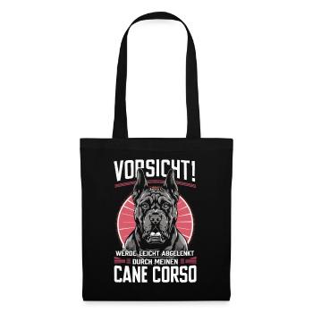 Chiens Cane Corso Italiano Chien - Sac en tissu - noir - Devant
