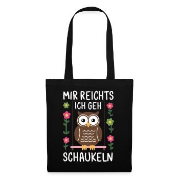 Night Owl, Owl, Owl, Bird - Tote Bag - black - Front