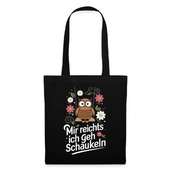 Night Owl, Owl, Owl, Bird - Tote Bag - black - Front
