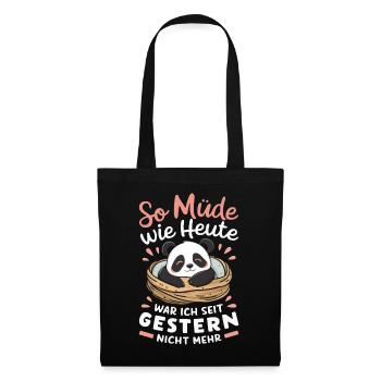 Panda Panda Bear Pandas - Tote Bag - black - Front