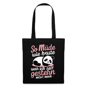 Panda Panda Bear Pandas - Tote Bag - black - Front