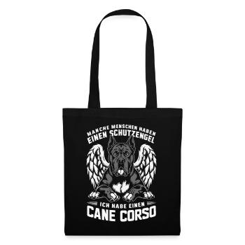 Chiens Cane Corso Italiano Chien - Sac en tissu - noir - Devant