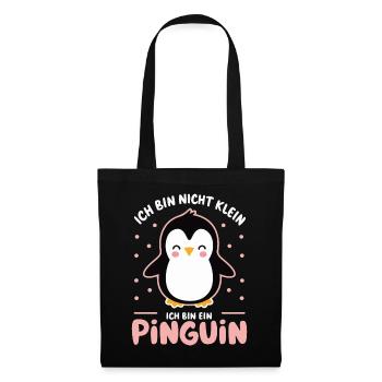 Pinguin Zwergpinguine Kaiserpinguin - Stoffbeutel - Schwarz - Vorne