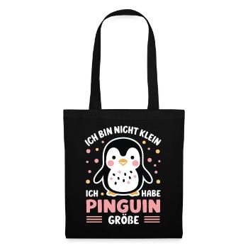 Pinguin Zwergpinguine Kaiserpinguin - Stoffbeutel - Schwarz - Vorne