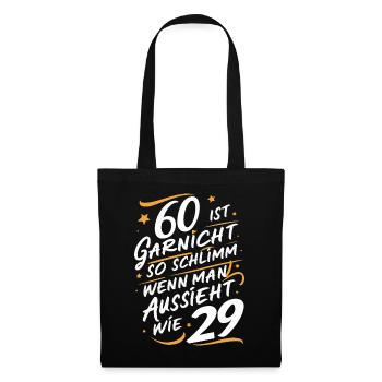 Birthday gift 60 years birthday boy - Tote Bag - black - Front