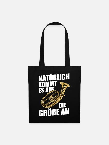 Tenorhorn Tenorhornist Horn Instrument - Stoffbeutel - Schwarz