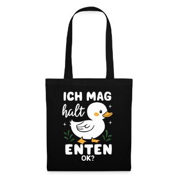 Mallard, Duck, Duck, Dark Duck, Bird - Tote Bag - black - Front