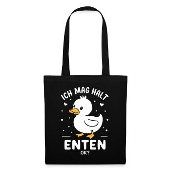 Mallard, Duck, Duck, Dark Duck, Bird - Tote Bag - black - Front