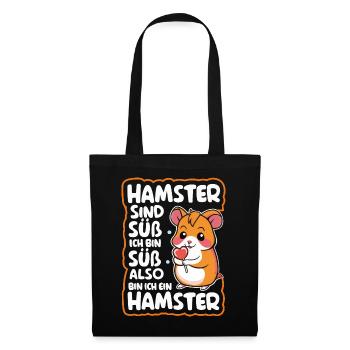Hamster Golden Hamster Dwarf Hamster - Tote Bag - black - Front