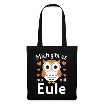 Night Owl, Owl, Owl, Bird - Tote Bag - black - Front