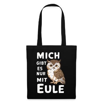 Night Owl, Owl, Owl, Bird - Tote Bag - black - Front