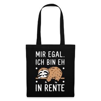 Pension de pensionné Pension de retraite - Sac en tissu - noir - Devant