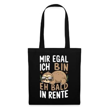 Pension de pensionné Pension de retraite - Sac en tissu - noir - Devant