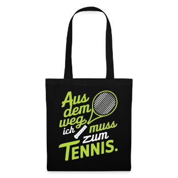Tennis Tennis Players Tennis Rackets Sports - Tote Bag - black - Front