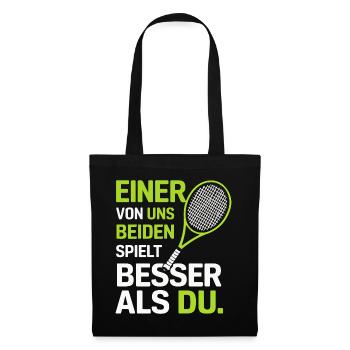 Tennis Tennis Player Tennis Racket Sports - Tote Bag - black - Front