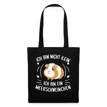 Cochon d’Inde à poil long chiens à crête à poil long - Sac en tissu - noir - Devant