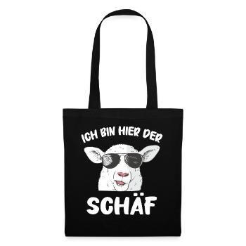 sheep, flock of sheep, farm, farmer, shepherd - Tote Bag - black - Front